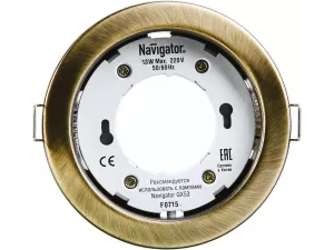 Светильник NGX-R1-007-GX53 Черненая бронза 71 283 Navigator
