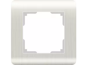Рамка на 1 пост /WL12-Frame-01 (перламутровый)