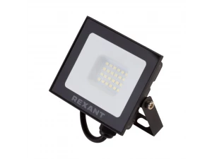 Прожектор светодиодный СДО 30Вт 2400Лм 6500К холодный свет, черный корпус REXANT 605-003