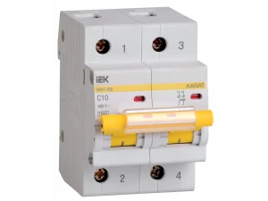 KARAT Автоматический выключатель ВА47-100 2P C 10А 10кА IEK