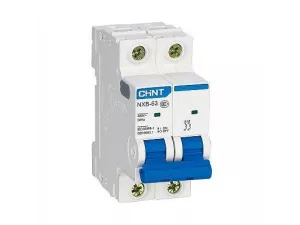Автоматический выключатель NXB-63 2P 25A 6кА х-ка C (R) (CHINT) 814094